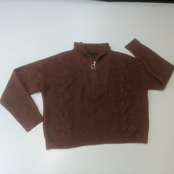 Love Ellie Sweater Size Large Rusty Brown - Picture 1 of 8